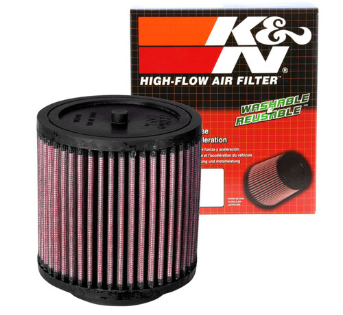 K&N HA-5000 Round Replacement Air Filter for Honda Pioneer Big Red - Red Cotton Gauze, Lifetime Warranty