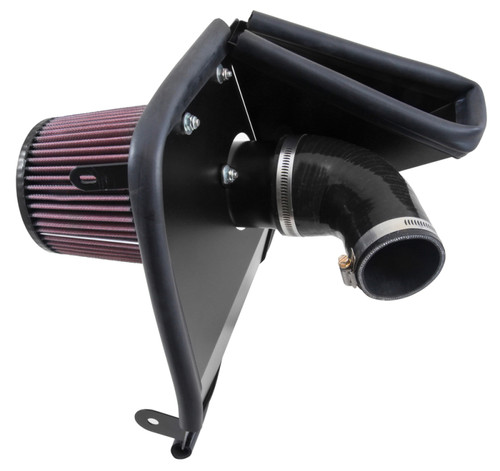 K&N 69-9508T Typhoon Cold Air Intake System for 2014-2015 Audi A4 A5 - Black Tube, 15.49 HP Gain