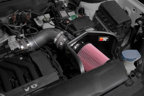 K&N 69-9756TC Typhoon Cold Air Intake System for 2018-2023 Volkswagen Atlas - Black HDPE Tube, 8.81 HP Gain