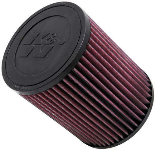 K&N E-0773 Round Replacement Air Filter for 2021-2026 Ford F-250 F-350 Super Duty - Red Cotton Gauze, Lifetime Warranty