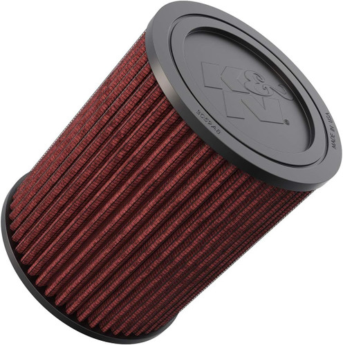 K&N E-0773 Round Replacement Air Filter for 2021-2026 Ford F-250 F-350 Super Duty - Red Cotton Gauze, Lifetime Warranty
