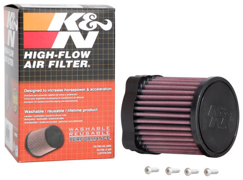 K&N HA-5019 Round Replacement Air Filter for Honda - Red Cotton Gauze, Lifetime Warranty