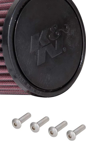 K&N HA-5019 Round Replacement Air Filter for Honda - Red Cotton Gauze, Lifetime Warranty