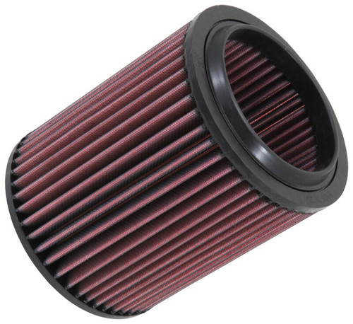 K&N E-0775 Round Replacement Air Filter for 2017-2019 Ford F-250 F-350 Super Duty - Red Cotton Gauze, Lifetime Warranty