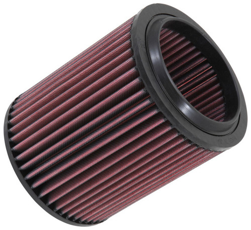 K&N E-0775 Round Replacement Air Filter for 2017-2019 Ford F-250 F-350 Super Duty - Red Cotton Gauze, Lifetime Warranty