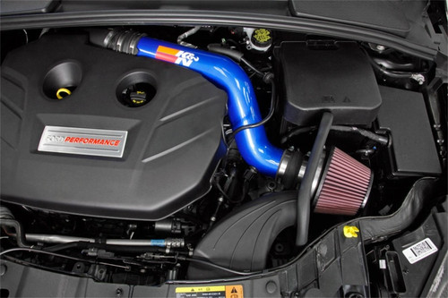K&N 69-3539TB Typhoon Performance Air Intake System for 2016-2018 Ford Focus - Candy Blue Tube