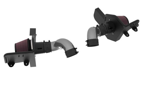 K&N 69-3541TC Typhoon Performance Air Intake System for 2024-2026 Ford Mustang - Gunmetal Gray Tube