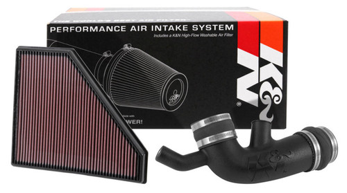K&N 57-3094 57 Series FIPK Performance Air Intake System for 2016-2020 Cadillac, Chevrolet CTS, Camaro - Red Cotton Gauze Filter, Gen II