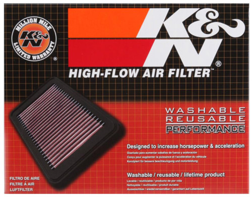 K&N High-Flow Air Filter 33-5006 for 2014-2022 Honda Accord CR-V - Panel Replacement Filter