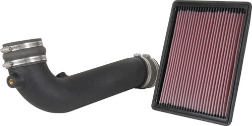 K&N 57-3098 57 Series FIPK Performance Air Intake System for 2017-2020 Cadillac, Chevrolet, GMC Escalade, Sierra, Silverado, Suburban, Tahoe, Yukon - Red Cotton Gauze Filter, Gen II