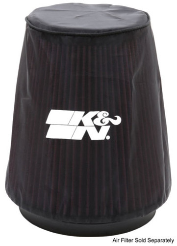 K&N 22-8038DK Black Drycharger Round Tapered Air Filter Wrap - 7.5in Base, 5in Top, 8in H, 1-Year Warranty