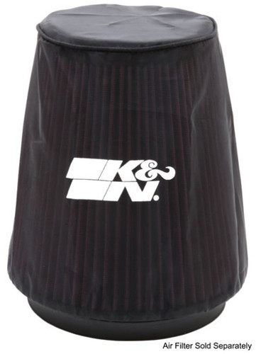 K&N 22-8038DK Black Drycharger Round Tapered Air Filter Wrap - 7.5in Base, 5in Top, 8in H, 1-Year Warranty