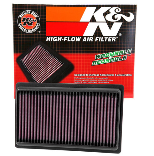 K&N High-Flow Air Filter 33-5014 for 2014-2022 Nissan Rogue - Panel Replacement Filter