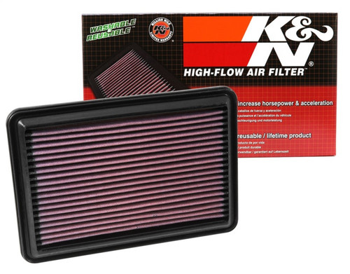 K&N High-Flow Air Filter 33-5016 for 2014-2022 Nissan Qashqai Rogue X-Trail - Panel Replacement Filter