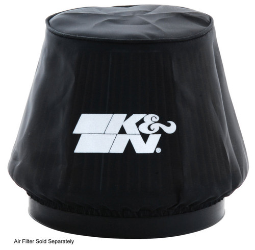 K&N 22-8049DK Black Drycharger Round Tapered Air Filter Wrap - 7.5in Base, 5in Top, 5in H, 1-Year Warranty