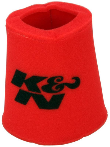 K&N 25-0810 Red Airforce Pre-Cleaner Round Tapered Foam Wrap - 6in Base, 5in Top, 9in H, Oiled Foam