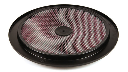 K&N 66-1401 X-Stream Top Filter - 14in Round Lid, Black Powder Coated