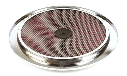 K&N 66-1401XP X-Stream Top Filter - 14in Round Lid, Chrome Metal