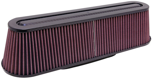 K&N RP-5161 Universal Round Tapered Air Filter with Carbon Fiber Top