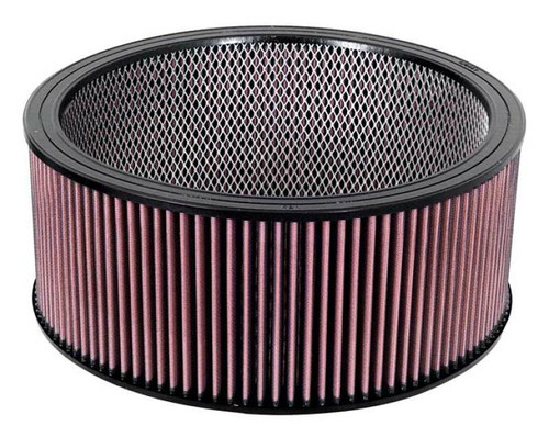 K&N E-3770 Round Replacement Air Filter - Red Cotton Gauze, Washable, Lifetime Warranty
