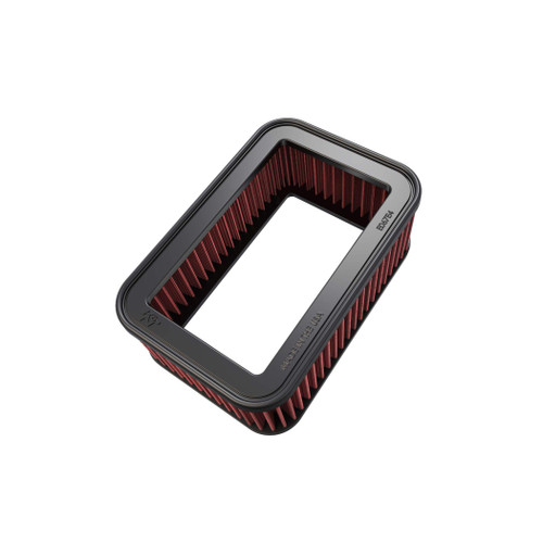 K&N E-3952 Rectangular Replacement Air Filter - Red Cotton Gauze, Washable, Lifetime Warranty