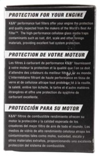 K&N PF-1000 High Performance Fuel Filter - Cellulose Media, 1 Year Warranty