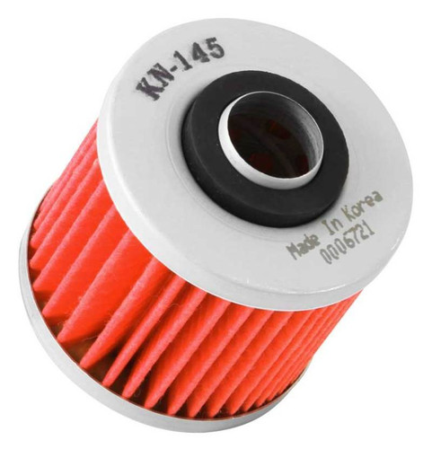 K&N KN-145 Premium Cartridge Oil Filter - High Flow Synthetic Media, 1 Year Warranty