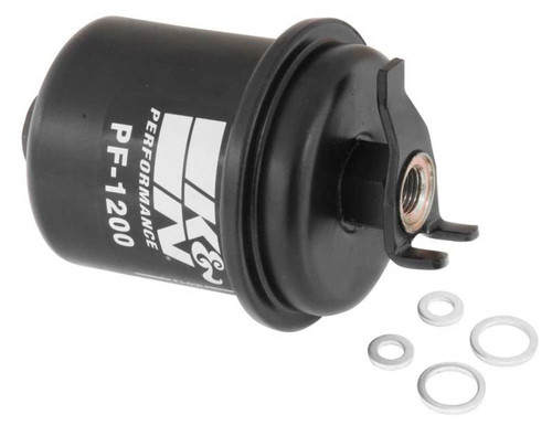 K&N PF-1200 High Performance Fuel Filter with Pump - Cellulose Media, 1 Year Warranty
