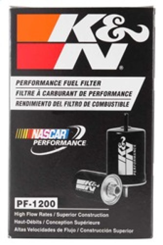 K&N PF-1200 High Performance Fuel Filter with Pump - Cellulose Media, 1 Year Warranty