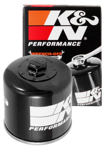 K&N KN-177 Spin-On Oil Filter with 17mm Nut - High Flow Media, 1 Year Warranty
