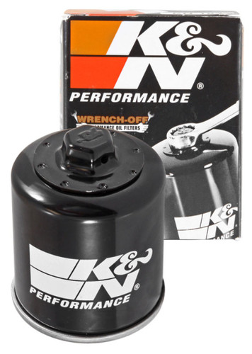 K&N KN-183 Spin-On Oil Filter with 17mm Nut - High Flow Media, 1 Year Warranty