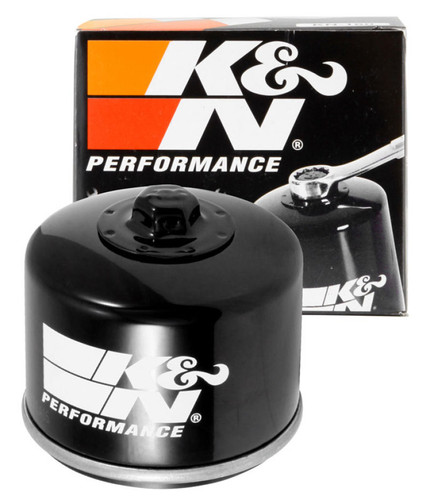 K&N KN-160 Spin-On Oil Filter with 17mm Nut - High Flow Media, 1 Year Warranty