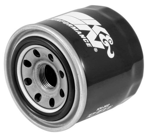 K&N KN-202 Spin-On Oil Filter with 17mm Nut - High Flow Media, 1 Year Warranty