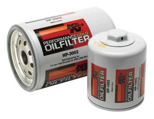 K&N KN-202 Spin-On Oil Filter with 17mm Nut - High Flow Media, 1 Year Warranty