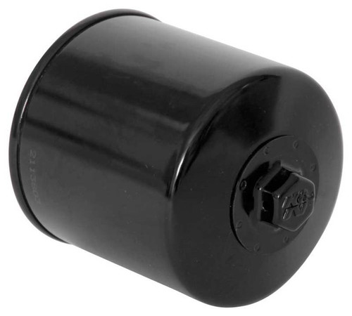 K&N KN-163 Spin-On Oil Filter with 17mm Nut - High Flow Media, 1 Year Warranty
