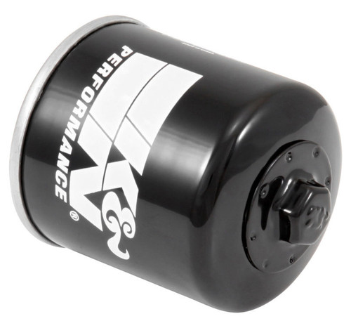 K&N KN-204-1 Spin-On Oil Filter with 17mm Nut - High Flow Media, 1 Year Warranty