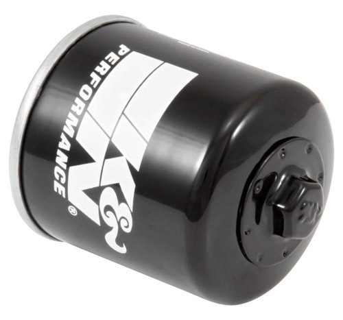 K&N KN-204-1 Spin-On Oil Filter with 17mm Nut - High Flow Media, 1 Year Warranty