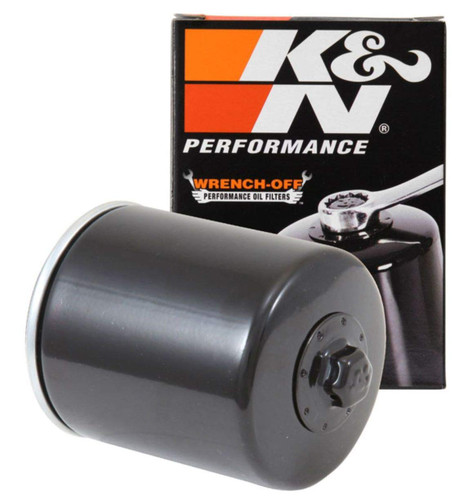 K&N KN-170 Spin-On Oil Filter with 17mm Nut - High Flow Media, 1 Year Warranty