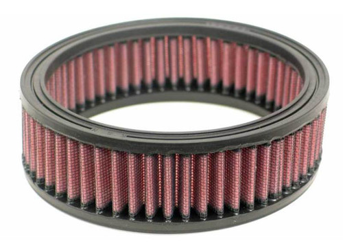 K&N E-3212 Round Replacement Air Filter for Harley-Davidson - Red Cotton Gauze, Lifetime Warranty