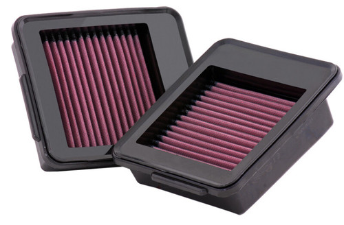 K&N High-Flow Air Filter 33-2413 (Set of 2) for 2009-2024 Nissan GT-R - Panel Replacement Filter