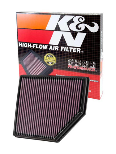K&N High-Flow Air Filter 33-2418 for 2007-2016 Volvo S60 S80 V60 XC60 - Panel Replacement Filter