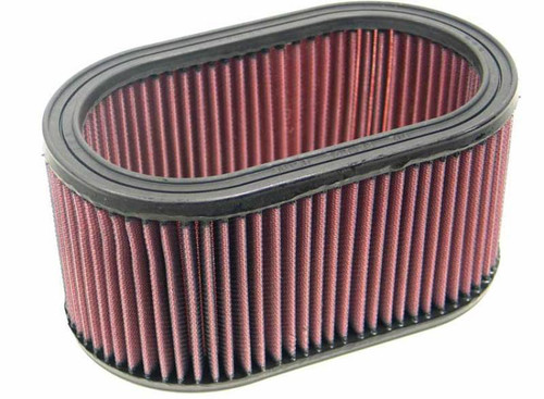K&N E-3471 Oval Replacement Air Filter - Red Cotton Gauze, Washable, Lifetime Warranty