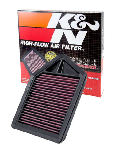 K&N High-Flow Air Filter 33-2437 for 2010-2011 Honda CR-V - Panel Replacement Filter