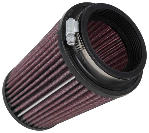 K&N RU-5111 Red Round Tapered Universal Clamp-On Air Filter - Compact