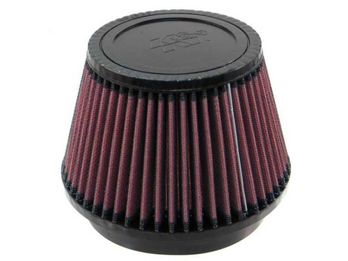 K&N RU-5163 Red Short Round Tapered Universal Clamp-On Air Filter