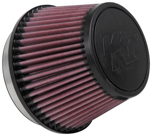 K&N RU-5163 Red Short Round Tapered Universal Clamp-On Air Filter