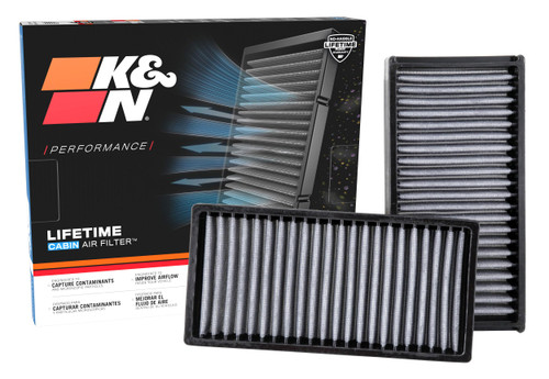 K&N VF2022 Washable Cabin Air Filter for 2013-2019 Chrysler Dodge Grand Caravan (2 Pack)