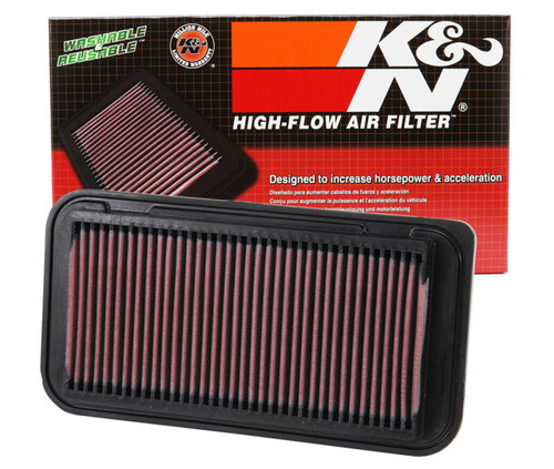 K&N 33-2252 High-Flow Replacement Panel Air Filter for 2003-2011 Toyota Corolla Matrix Pontiac Vibe Lotus Elise - 11.375x5.875 in