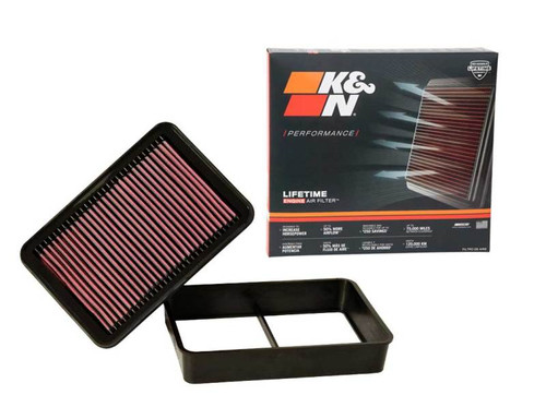 K&N High-Flow Air Filter 33-2392 for 2007-2015 Mitsubishi Lancer Outlander - Panel Replacement Filter