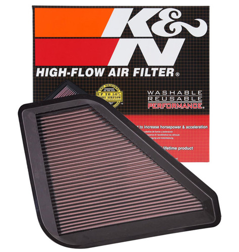 K&N High-Flow Air Filter 33-2394 for 2007-2017 Buick Chevrolet GMC Acadia Enclave Traverse - Panel Replacement Filter